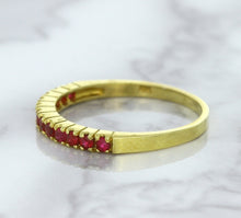 Load image into Gallery viewer, 0.35ctw Round Ruby Ring in 18K Yellow Gold