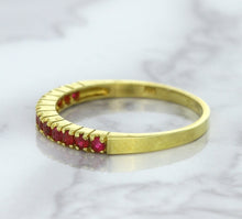 Load image into Gallery viewer, 0.35ctw Round Ruby Ring in 18K Yellow Gold