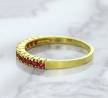 Load image into Gallery viewer, 0.35ctw Round Ruby Ring in 18K Yellow Gold