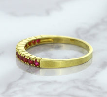 Load image into Gallery viewer, 0.35ctw Round Ruby Ring in 18K Yellow Gold