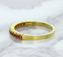 Load image into Gallery viewer, 0.35ctw Round Ruby Ring in 18K Yellow Gold