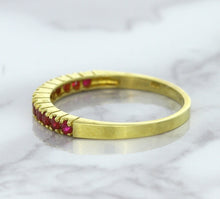Load image into Gallery viewer, 0.35ctw Round Ruby Ring in 18K Yellow Gold