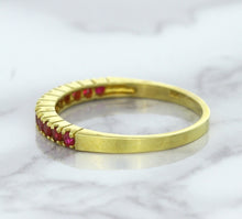 Load image into Gallery viewer, 0.35ctw Round Ruby Ring in 18K Yellow Gold