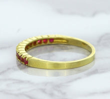 Load image into Gallery viewer, 0.35ctw Round Ruby Ring in 18K Yellow Gold