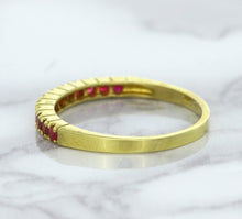 Load image into Gallery viewer, 0.35ctw Round Ruby Ring in 18K Yellow Gold