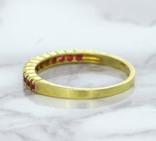 Load image into Gallery viewer, 0.35ctw Round Ruby Ring in 18K Yellow Gold