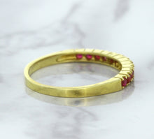Load image into Gallery viewer, 0.35ctw Round Ruby Ring in 18K Yellow Gold
