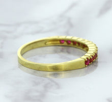 Load image into Gallery viewer, 0.35ctw Round Ruby Ring in 18K Yellow Gold