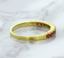 Load image into Gallery viewer, 0.35ctw Round Ruby Ring in 18K Yellow Gold