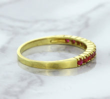 Load image into Gallery viewer, 0.35ctw Round Ruby Ring in 18K Yellow Gold