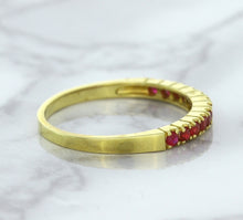 Load image into Gallery viewer, 0.35ctw Round Ruby Ring in 18K Yellow Gold