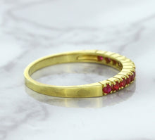 Load image into Gallery viewer, 0.35ctw Round Ruby Ring in 18K Yellow Gold