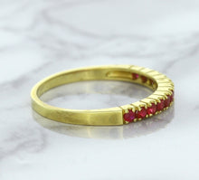Load image into Gallery viewer, 0.35ctw Round Ruby Ring in 18K Yellow Gold
