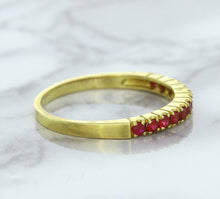 Load image into Gallery viewer, 0.35ctw Round Ruby Ring in 18K Yellow Gold