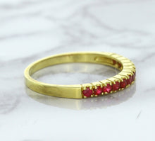 Load image into Gallery viewer, 0.35ctw Round Ruby Ring in 18K Yellow Gold
