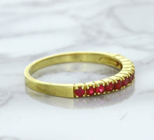 Load image into Gallery viewer, 0.35ctw Round Ruby Ring in 18K Yellow Gold