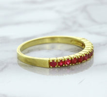 Load image into Gallery viewer, 0.35ctw Round Ruby Ring in 18K Yellow Gold