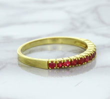 Load image into Gallery viewer, 0.35ctw Round Ruby Ring in 18K Yellow Gold