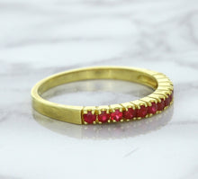Load image into Gallery viewer, 0.35ctw Round Ruby Ring in 18K Yellow Gold