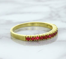 Load image into Gallery viewer, 0.35ctw Round Ruby Ring in 18K Yellow Gold