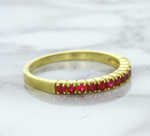 Load image into Gallery viewer, 0.35ctw Round Ruby Ring in 18K Yellow Gold