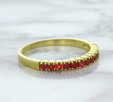Load image into Gallery viewer, 0.35ctw Round Ruby Ring in 18K Yellow Gold
