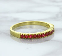Load image into Gallery viewer, 0.35ctw Round Ruby Ring in 18K Yellow Gold