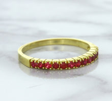 Load image into Gallery viewer, 0.35ctw Round Ruby Ring in 18K Yellow Gold