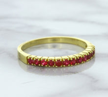 Load image into Gallery viewer, 0.35ctw Round Ruby Ring in 18K Yellow Gold