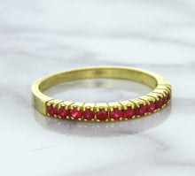 Load image into Gallery viewer, 0.35ctw Round Ruby Ring in 18K Yellow Gold