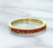 Load image into Gallery viewer, 0.35ctw Round Ruby Ring in 18K Yellow Gold