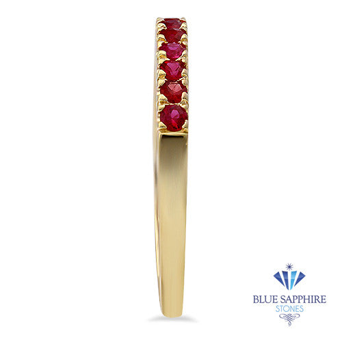0.35ctw Round Ruby Ring in 18K Yellow Gold