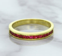 Load image into Gallery viewer, 0.35ctw Round Ruby Ring in 18K Yellow Gold