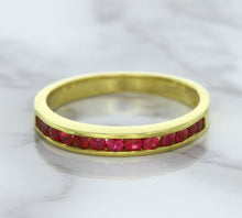 Load image into Gallery viewer, 0.35ctw Round Ruby Ring in 18K Yellow Gold