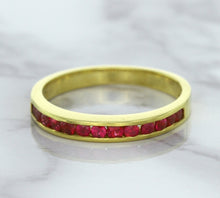 Load image into Gallery viewer, 0.35ctw Round Ruby Ring in 18K Yellow Gold