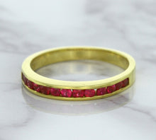 Load image into Gallery viewer, 0.35ctw Round Ruby Ring in 18K Yellow Gold