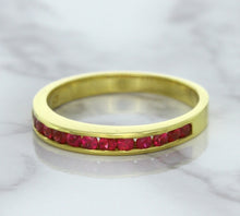 Load image into Gallery viewer, 0.35ctw Round Ruby Ring in 18K Yellow Gold
