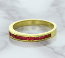 Load image into Gallery viewer, 0.35ctw Round Ruby Ring in 18K Yellow Gold