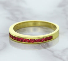 Load image into Gallery viewer, 0.35ctw Round Ruby Ring in 18K Yellow Gold