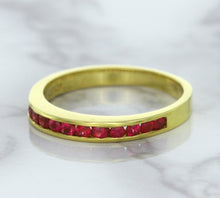 Load image into Gallery viewer, 0.35ctw Round Ruby Ring in 18K Yellow Gold