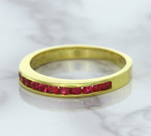Load image into Gallery viewer, 0.35ctw Round Ruby Ring in 18K Yellow Gold
