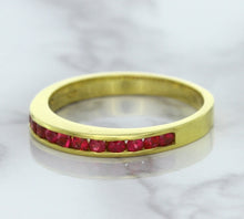 Load image into Gallery viewer, 0.35ctw Round Ruby Ring in 18K Yellow Gold