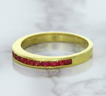 Load image into Gallery viewer, 0.35ctw Round Ruby Ring in 18K Yellow Gold