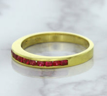 Load image into Gallery viewer, 0.35ctw Round Ruby Ring in 18K Yellow Gold