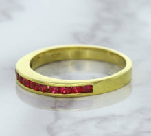 Load image into Gallery viewer, 0.35ctw Round Ruby Ring in 18K Yellow Gold