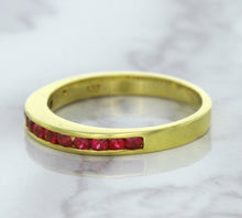 Load image into Gallery viewer, 0.35ctw Round Ruby Ring in 18K Yellow Gold
