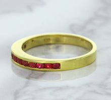 Load image into Gallery viewer, 0.35ctw Round Ruby Ring in 18K Yellow Gold