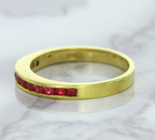 Load image into Gallery viewer, 0.35ctw Round Ruby Ring in 18K Yellow Gold