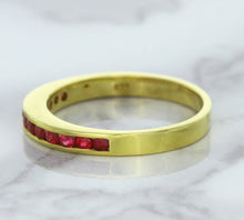 Load image into Gallery viewer, 0.35ctw Round Ruby Ring in 18K Yellow Gold