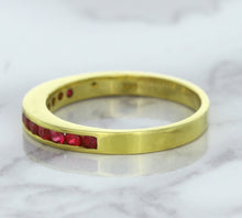 Load image into Gallery viewer, 0.35ctw Round Ruby Ring in 18K Yellow Gold